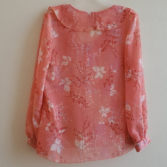 Zaga Collection Blouse w Long Sleeve Sz 4 - Picture 2 of 4